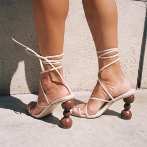 Song of Style “Gelato” heels in Bone size 10